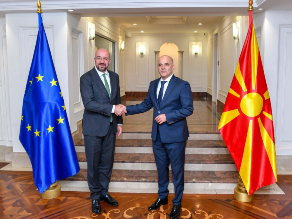 Мишел на средби со државниот врв: Предлогот ги вклучува македонските позиции