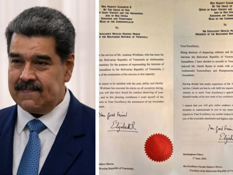 Мадуро користи писма од кралицата Елизабета во борбата за златото