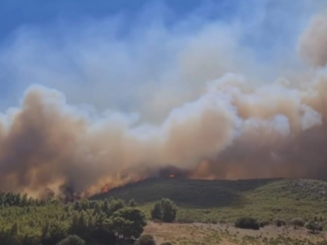 ЦУК бара воздушна поддршка за гаснење на пожарот над Вешала