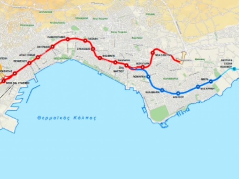 Метро во Солун-од едниот до другиот крај на градот ќе се стигнува за 17 минути